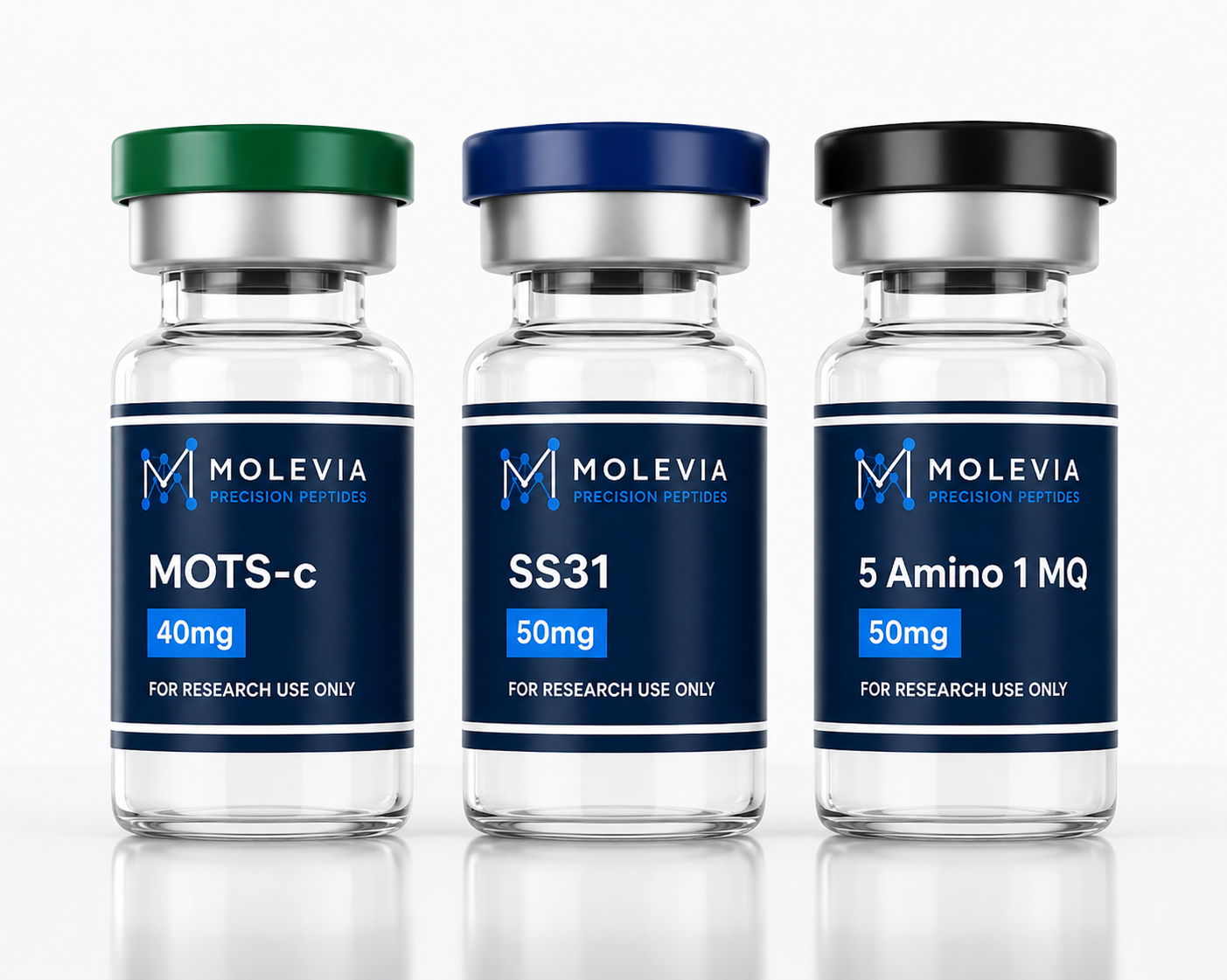 Research Bundle – MOTSc 40mg & SS31 50mg & 5 Amino 1 MQ 50mg